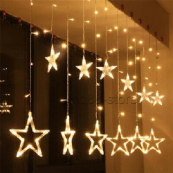 Twinkle Star Curtain Lights