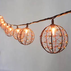 Beaded Coppe Fairy Lights