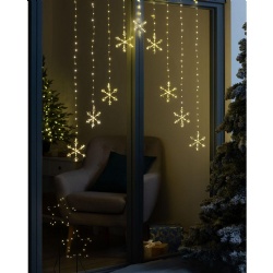 Snowflake Curtain Lights